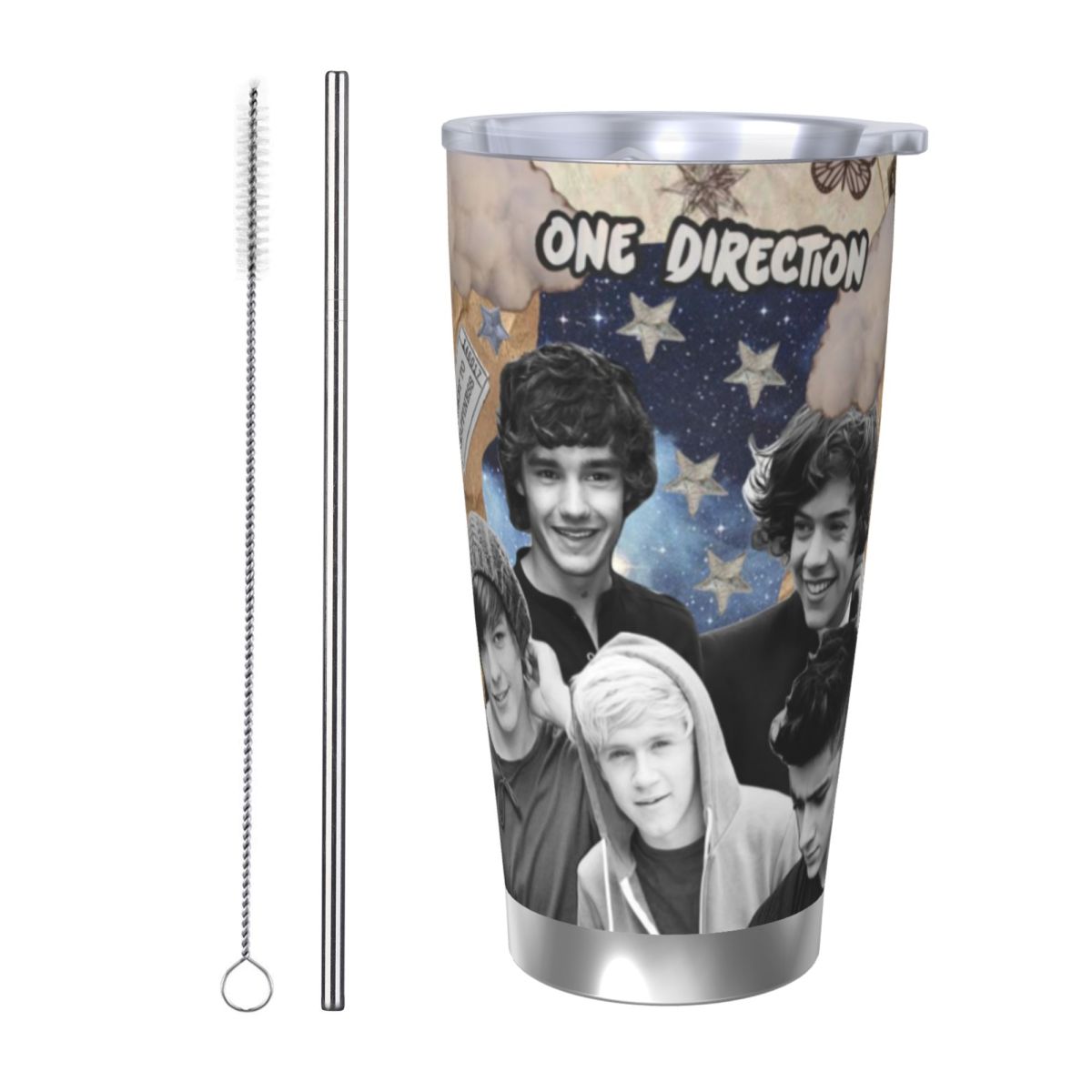 Stainless Steel Straw - Kubek samochodowy O-One-D-Directions 20oz ze stali