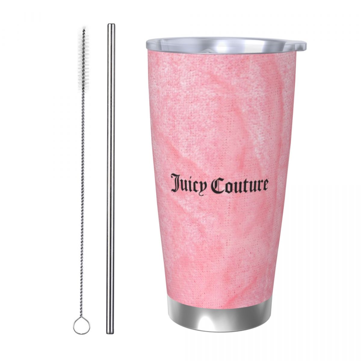 Stainless Steel Straw - Kubek samochodowy J-Juicy-C-Couture 20oz ze stali