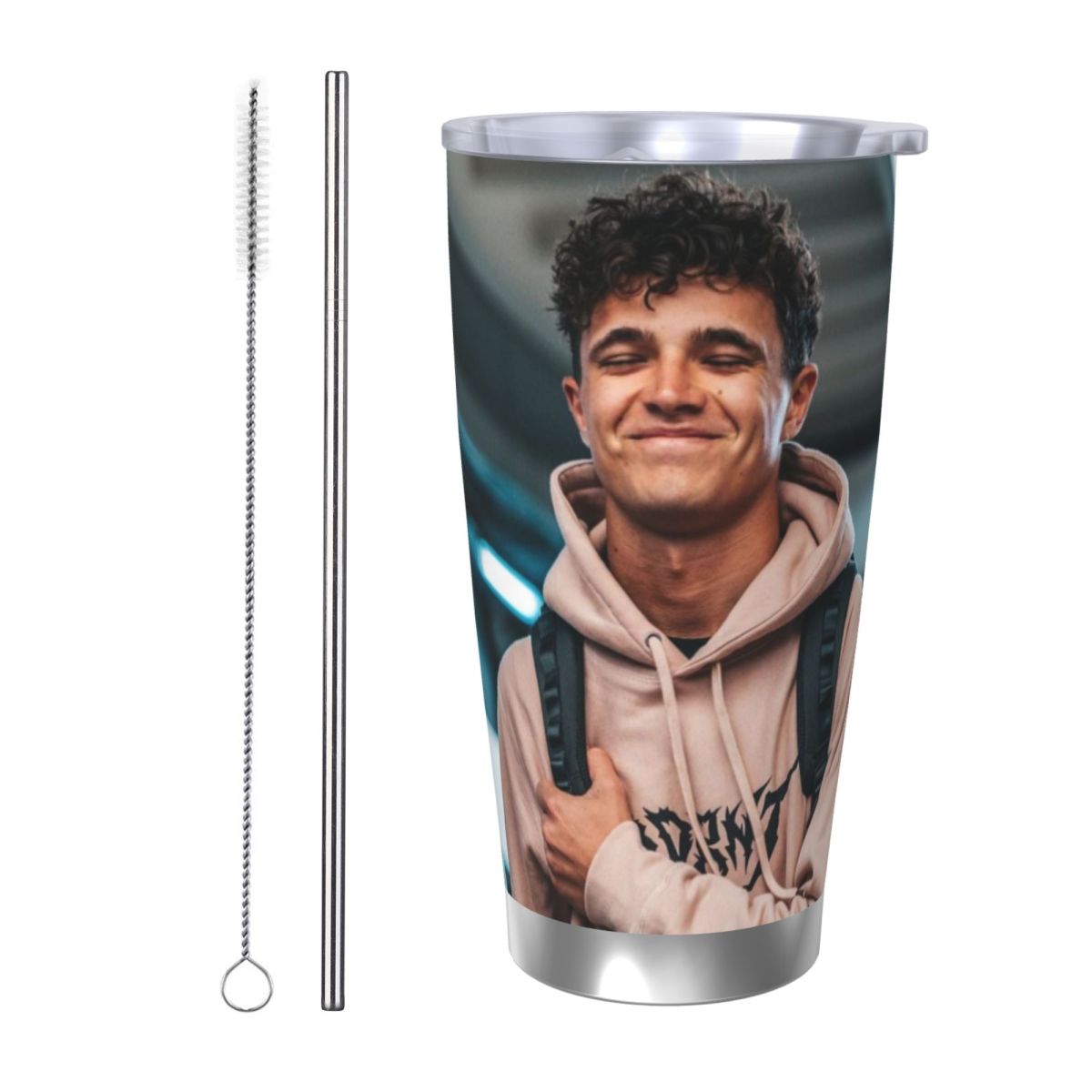 Kubek samochodowy Lando Norris – Stainless Steel Straw recenzja i cena