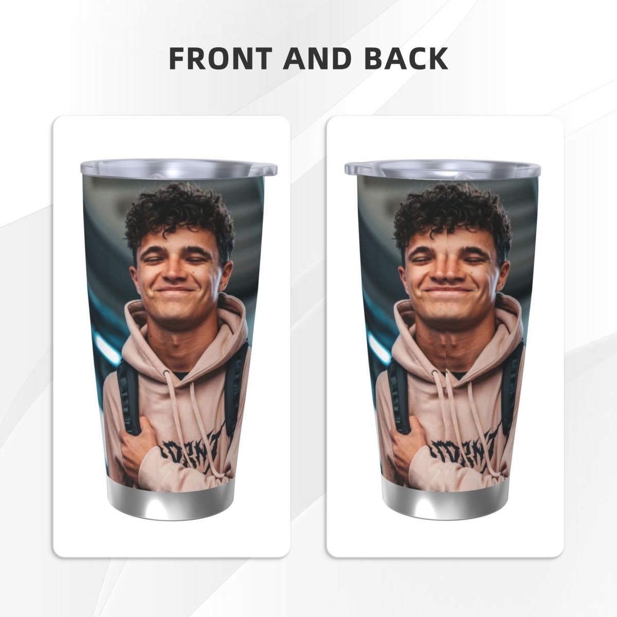 Kubek samochodowy Lando Norris – Stainless Steel Straw recenzja i cena