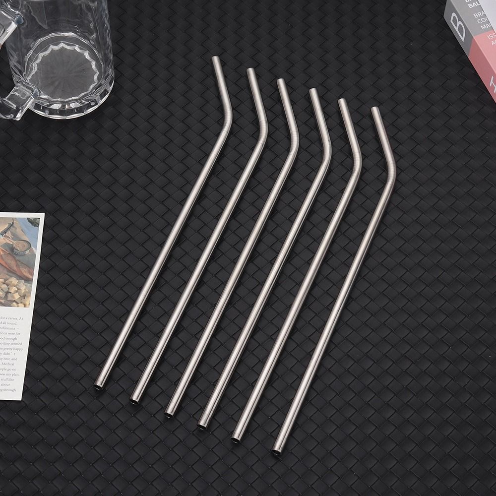 6 szt. Słomki do picia ze stal – Stainless Steel Straw recenzja i cena