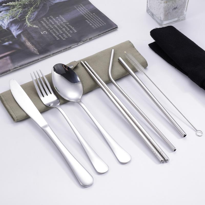 8-częściowy zestaw sztućców po – Stainless Steel Straw recenzja i cena